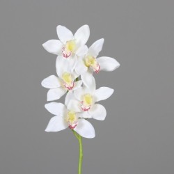 Künstliche Cymbidium Orchidee – Weiß, 65 cm 2