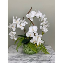 Künstliche Orchidee in einer Vase "Real Touch"
