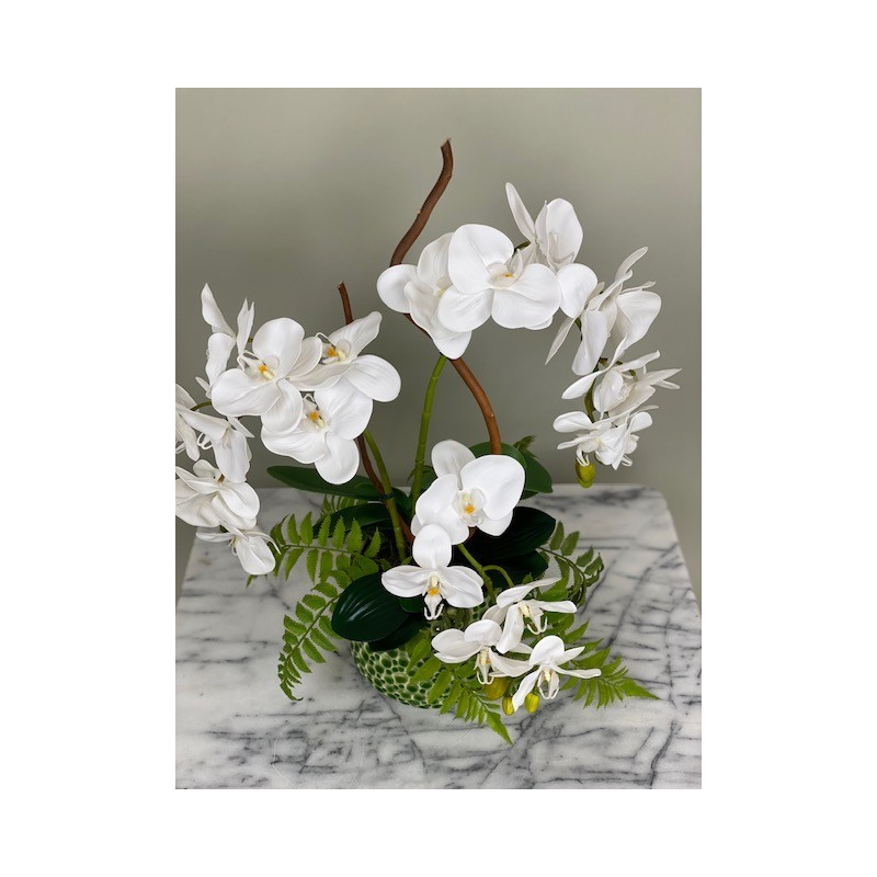 Künstliche Orchidee in einer Vase "Real Touch" 4