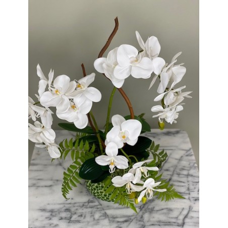 Künstliche Orchidee in einer Vase "Real Touch" 4