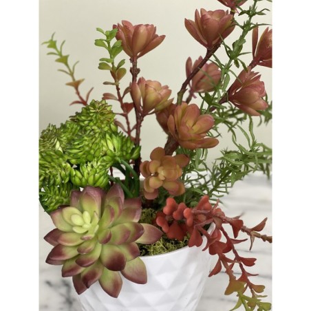 Arrangement mit Sukkulenten in einer Vase 3