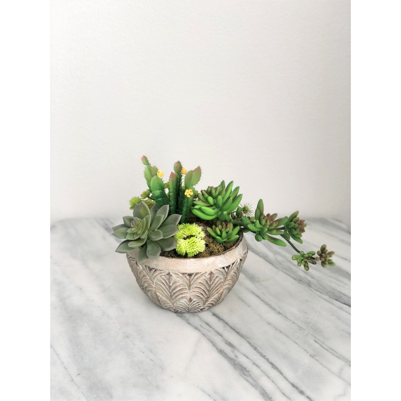 Künstliches Arrangement mit Sukkulenten 2