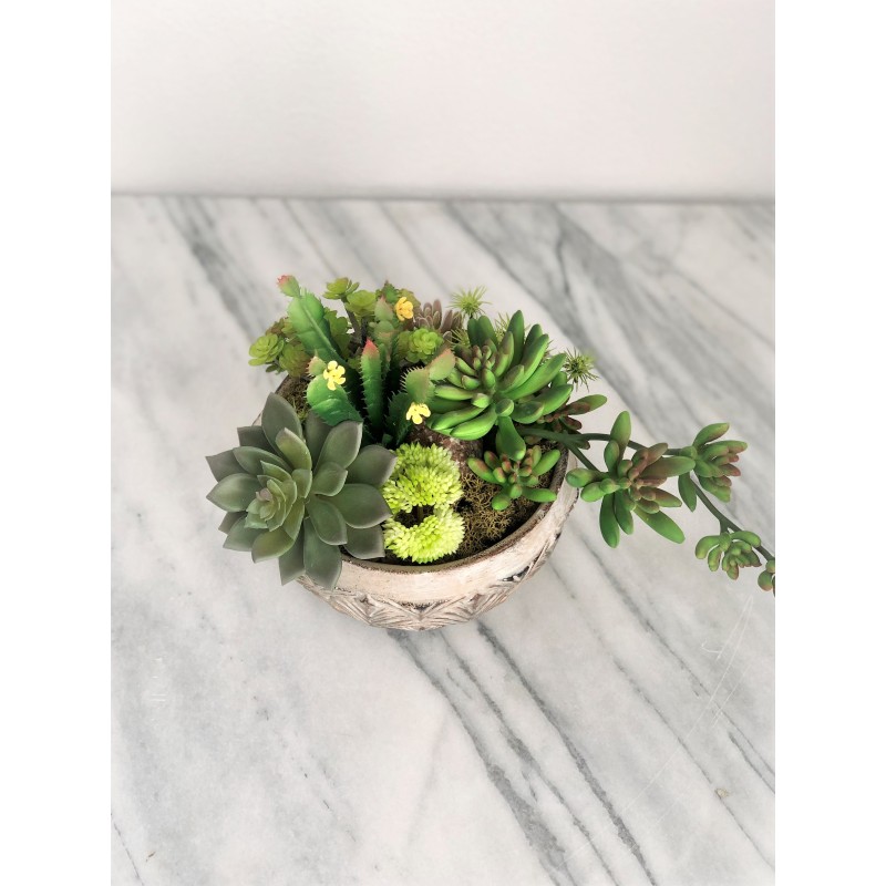 Künstliches Arrangement mit Sukkulenten 3