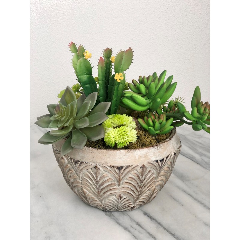 Künstliches Arrangement mit Sukkulenten 4