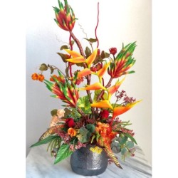 Kunstblumen Arrangement in einer Vase 2