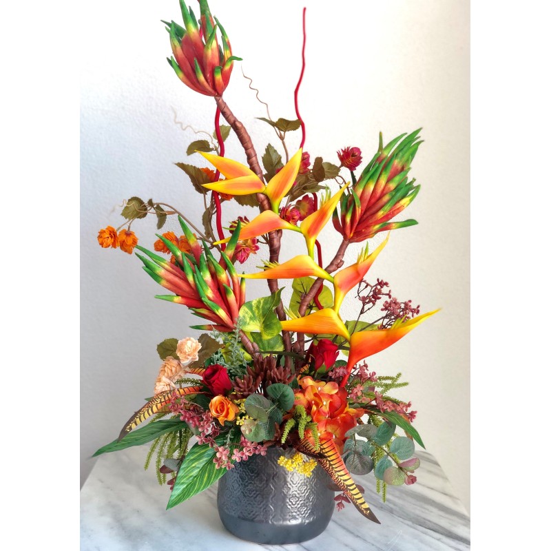 Kunstblumen Arrangement in einer Vase 2