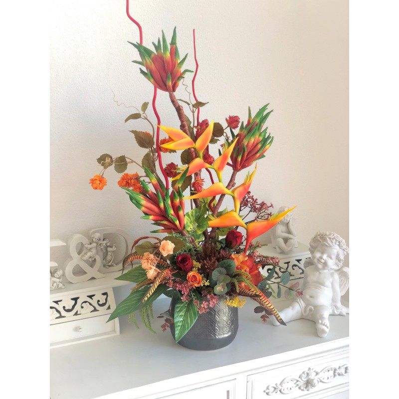 Kunstblumen Arrangement in einer Vase 3
