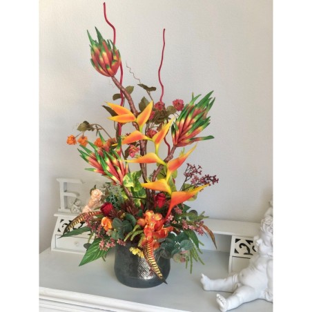 Kunstblumen Arrangement in einer Vase 4