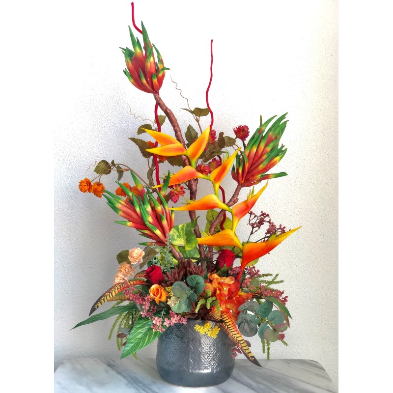Kunstblumen Arrangement in einer Vase 5