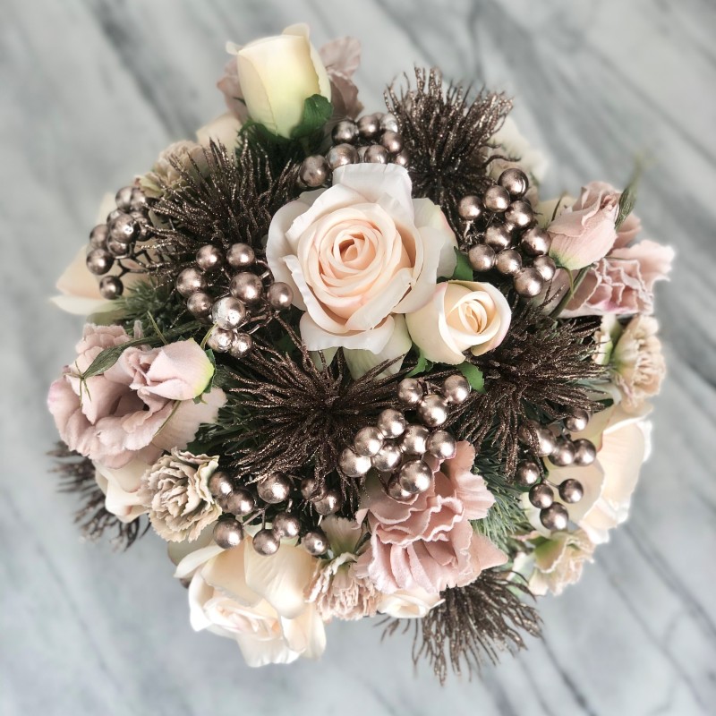 Weihnachtsarrangement in einer Vase 5