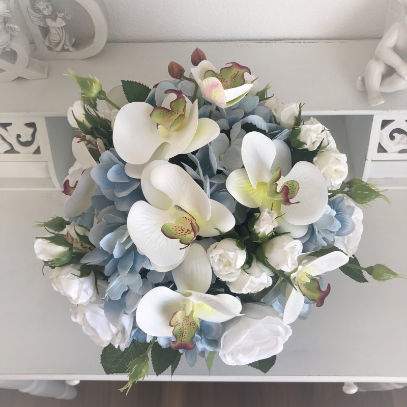 Kunstblumen Arrangement aus Rosen