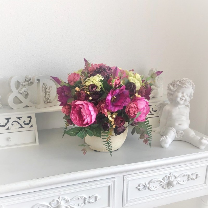 Kunstblumen Arrangement in einer Vase 3