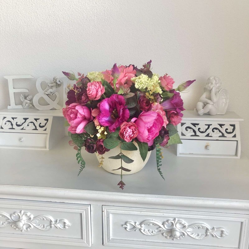 Kunstblumen Arrangement in einer Vase 4