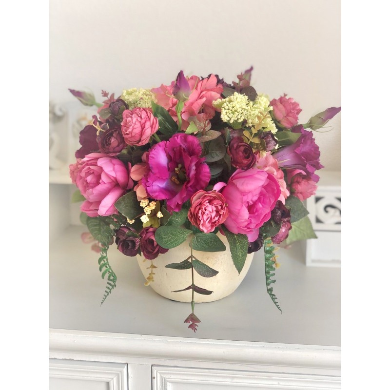 Kunstblumen Arrangement in einer Vase 7