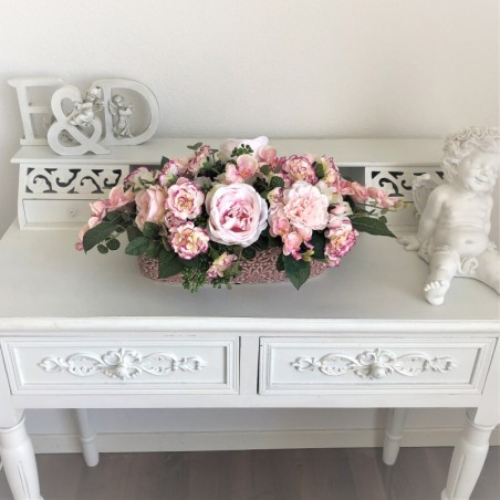 Künstliches Blumenarrangement in einer Vase Oval