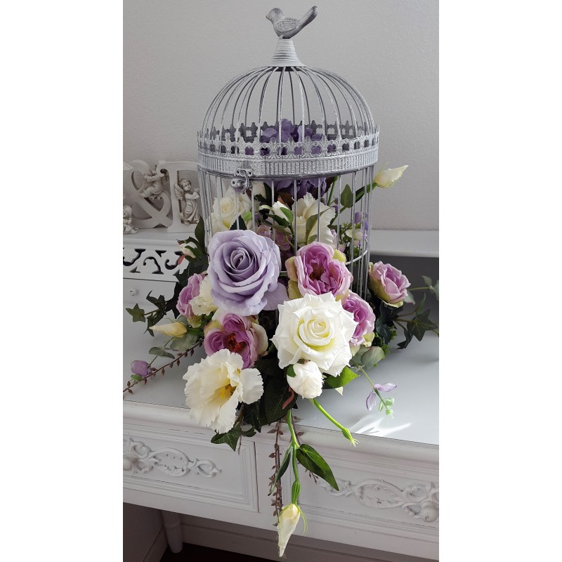 Kunstblumen im Käfig 2