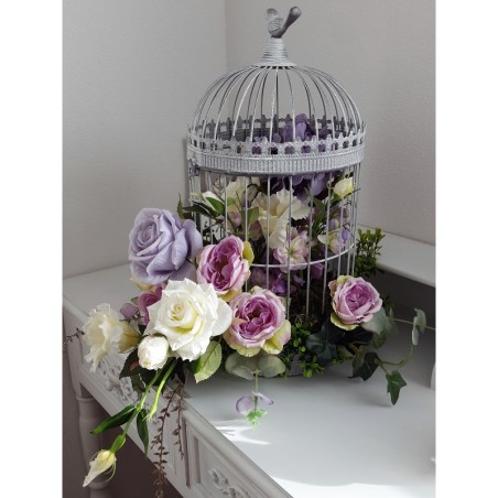 Kunstblumen im Käfig 3