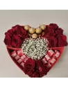 Herzbox mit Rosen und Pralinen kaufen | Florapuls