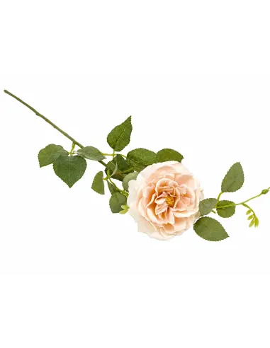Künstliche Rose in Pfirsich / Apricot Ton – zeitlose Eleganz für stilvolle Dekoration