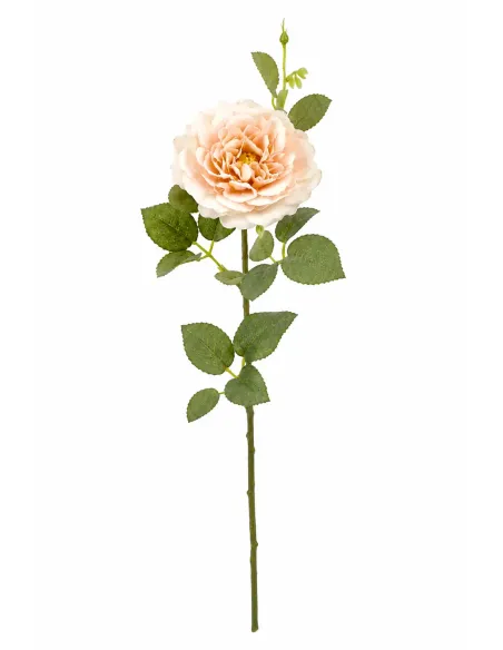 Künstliche Rose in Pfirsich / Apricot Ton – zeitlose Eleganz für stilvolle Dekoration