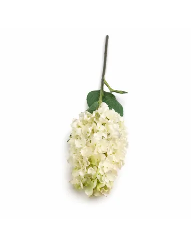 Künstliche Hortensie Creme-Weiss 88 cm – Naturgetreue Seidenblume