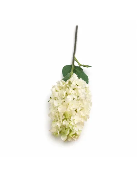 Künstliche Hortensie Creme-Weiss 88 cm – Naturgetreue Seidenblume