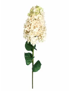 Künstliche Hortensie Creme-Weiss 88 cm – Naturgetreue Seidenblume