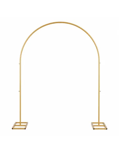 Goldener Traubogen mieten 240 × 210 cm – Eleganter Hochzeitsbogen (ohne Deko)