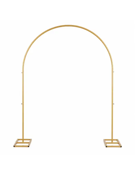 Goldener Traubogen mieten 240 × 210 cm – Eleganter Hochzeitsbogen (ohne Deko)