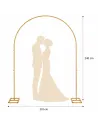 Gold Wedding Arch for Rent 240 × 210 cm – Elegant Ceremony Arch