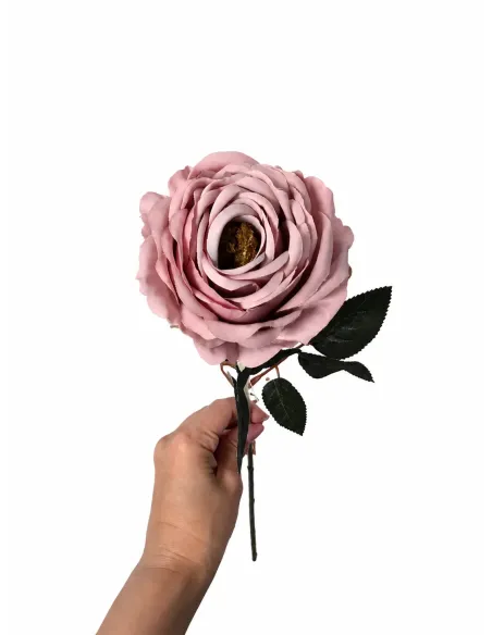 Artificial Dusty Pink Rose 74 cm