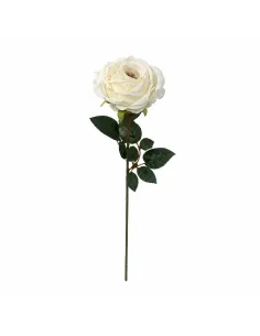 Künstliche Rose in Creme-Weiss am Stiel – ca. 74 cm