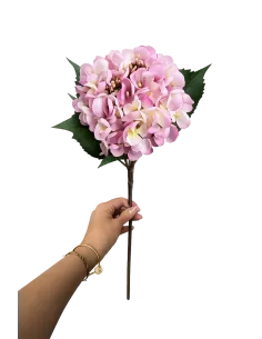 Realistic Artificial Pink Hydrangea 61 cm – Premium Silk Flower