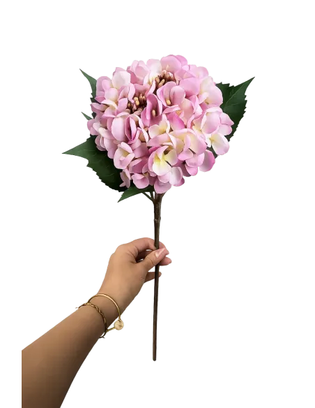 Realistic Artificial Pink Hydrangea 61 cm – Premium Silk Flower