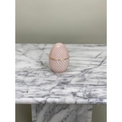 Elegantes Glas-Ei mit Diamantschliff-Optik – Rosé 2