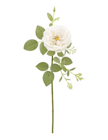 Artificial Cream White Rose | Realistic Decorative Flower