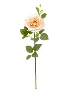 Künstliche Rose Apricot | Realistische Kunstblume Deko