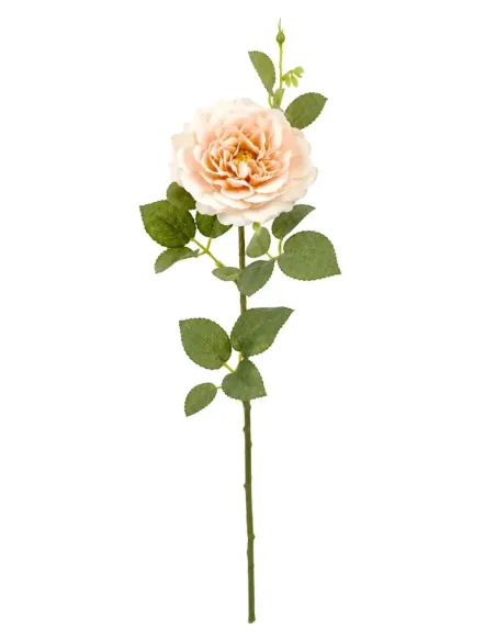Künstliche Rose Apricot | Realistische Kunstblume Deko