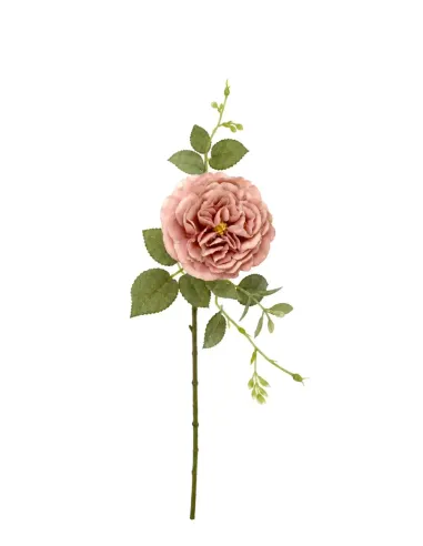 Künstliche Rose Rosa | Realistische Kunstblume Deko