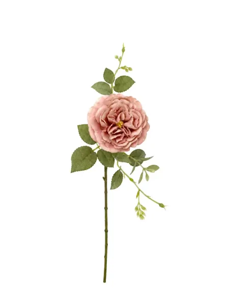 Künstliche Rose Rosa | Realistische Kunstblume Deko