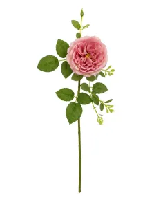 Künstliche Rose Rosa | Realistische Kunstblume Deko