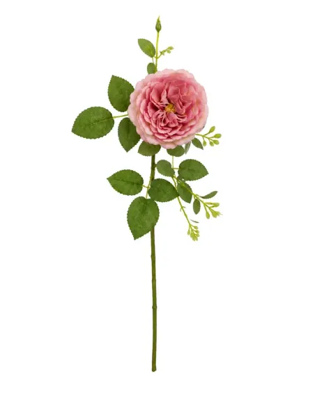 Künstliche Rose Rosa | Realistische Kunstblume Deko