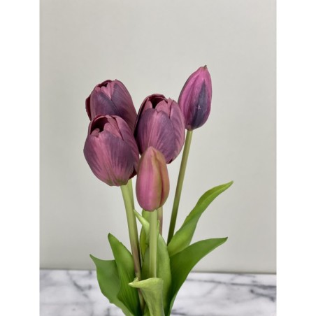 Künstliche Tulpen 5er-Bund "Real Touch" xx321 6
