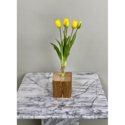 Künstliche gelbe Tulpen 5er-Bund "Real Touch" 2