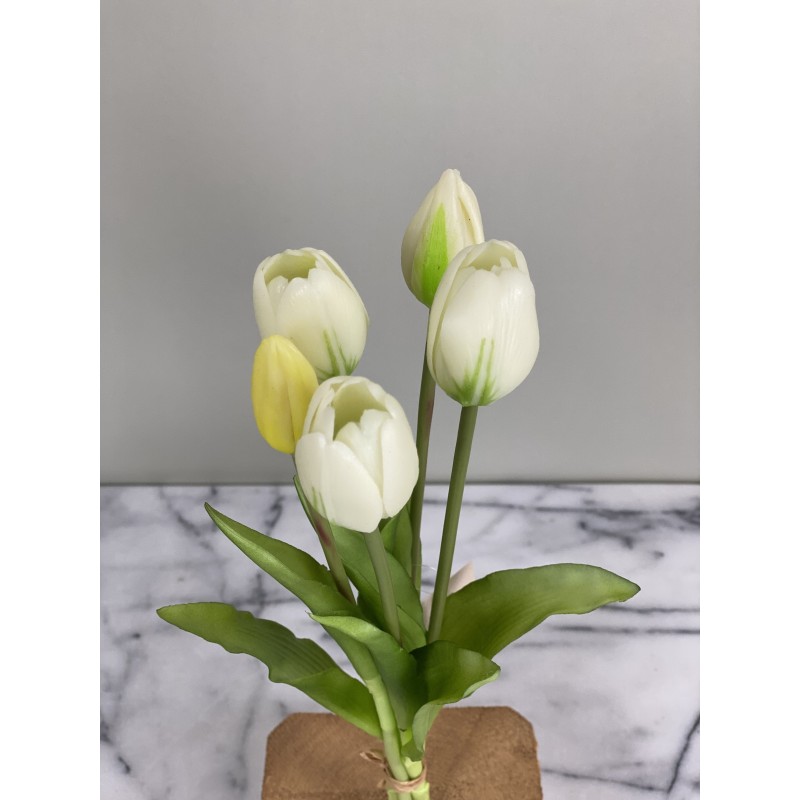 Künstliche Tulpen 5er-Bund "Real Touch" 5