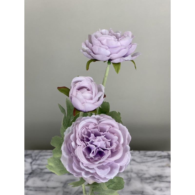 3 künstliche Ranunkeln ca. 50 cm