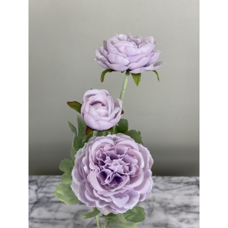 3 künstliche Ranunkeln ca. 50 cm