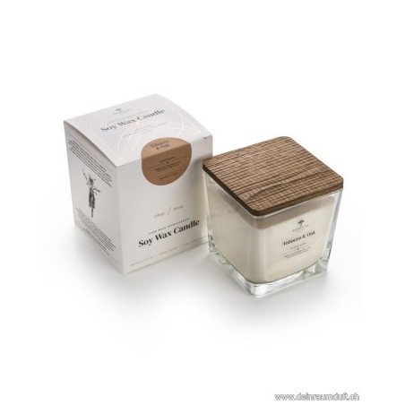 Sojawachskerze "Tobacco & Oak"