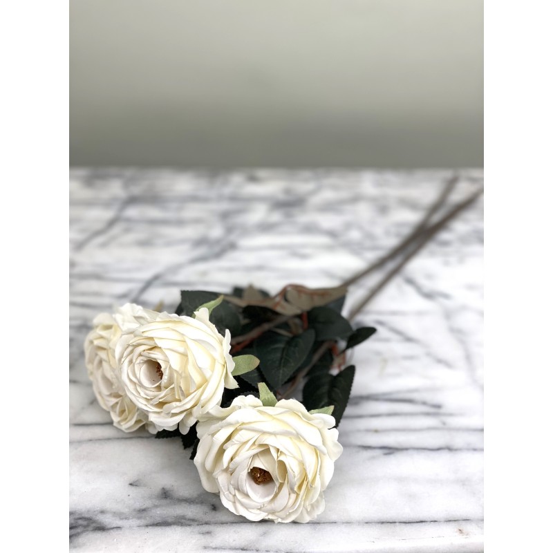 Künstliche Rosen 3 Stück ohne Vase 4