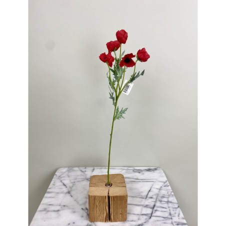 Mohnblumen - Zweig (rot) mit 6 Blüten 4